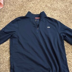 Navy Quarter-Zip Pullover